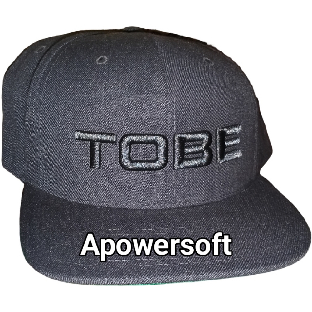 TOBE Charcoal Logo Snapback Hat